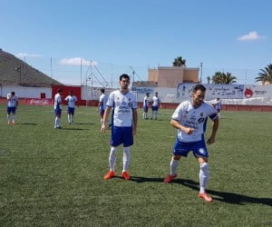 Quintero (left) with Captain Rosmen both drawing blanks.