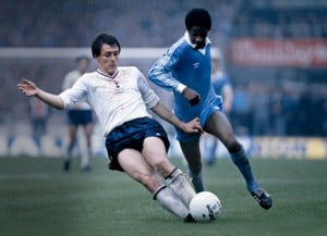 Spurs Legend Graham Roberts renowned for his no nonsense tackling. 