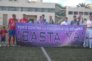 Every year Lanzarote show their support against violence in general.