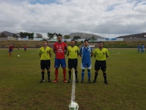 Lanzarote captain Rosmen alongside fellow islander Kevin now captain of C.D Marino.